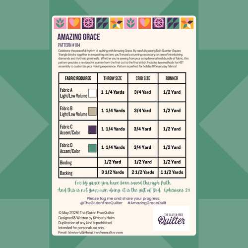 Amazing Grace DIGITAL Quilt Pattern