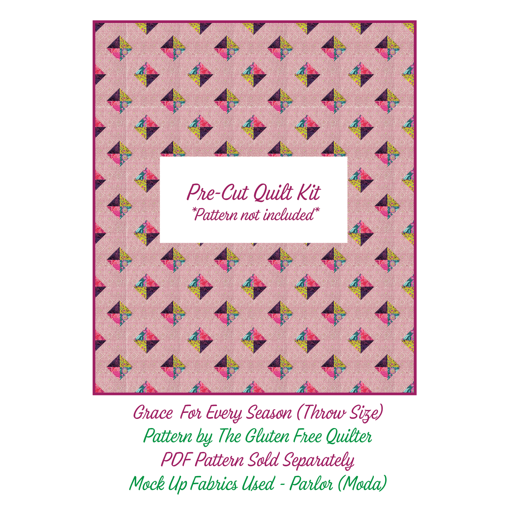 mock up with parlor by moda fabrics for grace pattern